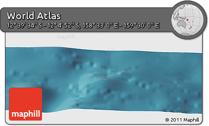 Satellite Panoramic Map of the Area around 12° 22' 13" S, 159° 1' 30" E