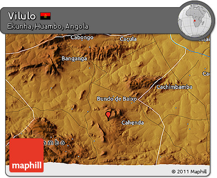 Physical 3D Map of Vilulo