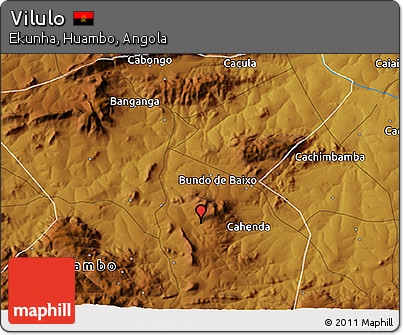 Physical 3D Map of Vilulo