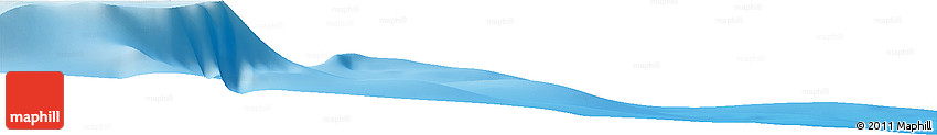 Shaded Relief Horizon Map of the Area around 12° 22' 13" S, 160° 43' 29" E