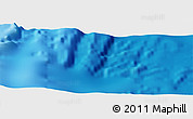 Physical Panoramic Map of the area around 12° 22' 13" S, 160° 34' 29" W