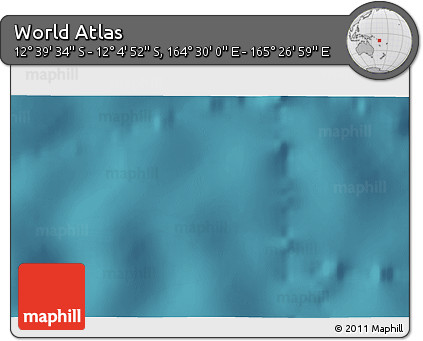 Satellite 3D Map of the Area around 12° 22' 13" S, 164° 58' 29" E