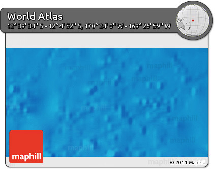 Physical 3D Map of the Area around 12° 22' 13" S, 169° 55' 30" W