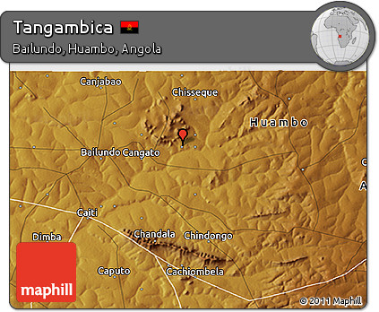 Physical 3D Map of Tangambica