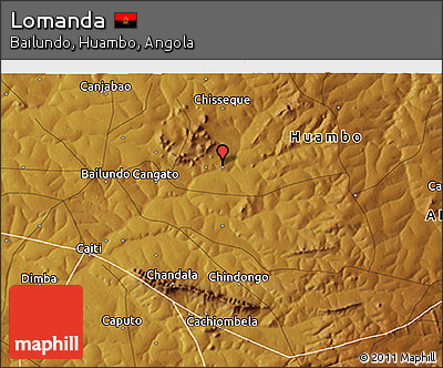 Physical 3D Map of Lomanda