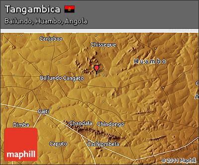 Physical 3D Map of Tangambica