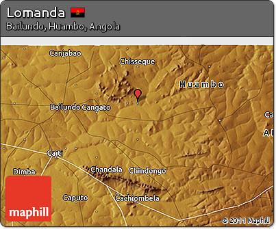 Physical 3D Map of Lomanda