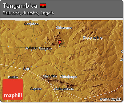 Physical 3D Map of Tangambica