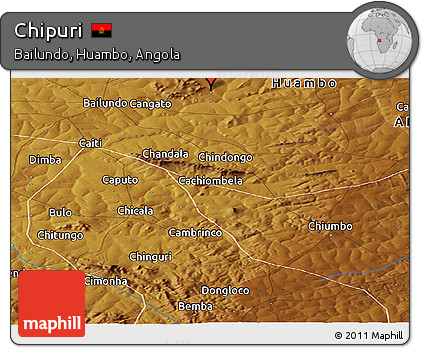 Physical Panoramic Map of Chipuri