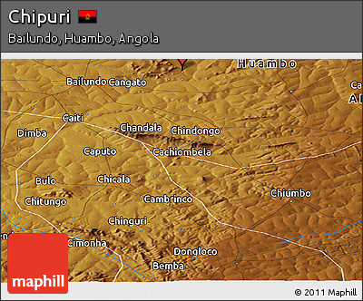 Physical Panoramic Map of Chipuri