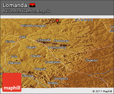 Physical Panoramic Map of Lomanda