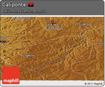 Physical Panoramic Map of Caliponte