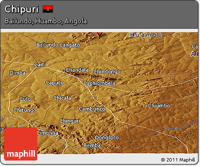 Physical Panoramic Map of Chipuri