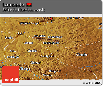 Physical Panoramic Map of Lomanda