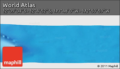 Physical Panoramic Map of the Area around 12° 22' 13" S, 173° 19' 29" W