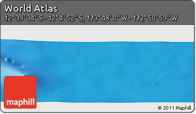 Physical Panoramic Map of the Area around 12° 22' 13" S, 173° 19' 29" W