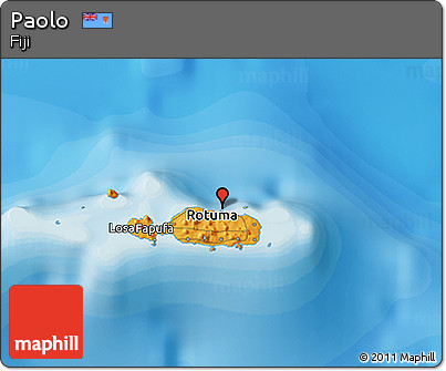 Political 3D Map of Paolo