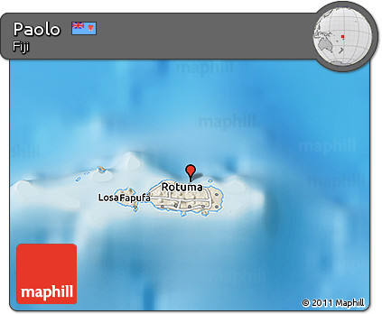 Shaded Relief 3D Map of Paolo
