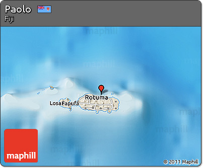 Shaded Relief 3D Map of Paolo