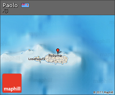Shaded Relief 3D Map of Paolo