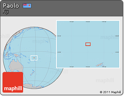 Gray Location Map of Paolo