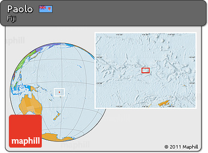 Political Location Map of Paolo