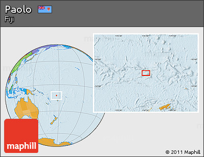 Political Location Map of Paolo