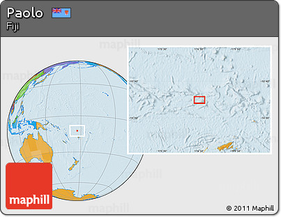 Political Location Map of Paolo