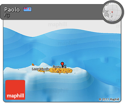 Political Panoramic Map of Paolo