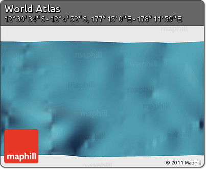 Satellite 3D Map of the Area around 12° 22' 13" S, 177° 43' 29" E
