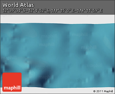 Satellite 3D Map of the Area around 12° 22' 13" S, 177° 43' 29" E