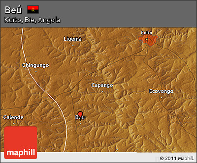 Physical 3D Map of Beú
