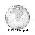 Outline Map of the Area around 12° 22' 13" S, 21° 19' 30" E, rectangular outline