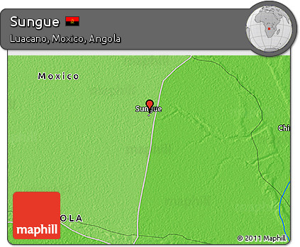 Political 3D Map of Sungue