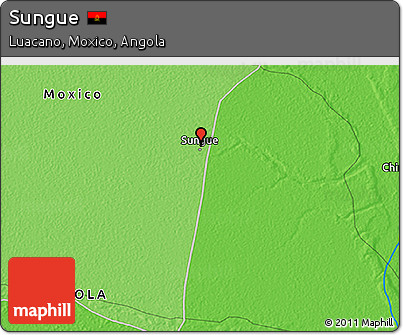 Political 3D Map of Sungue