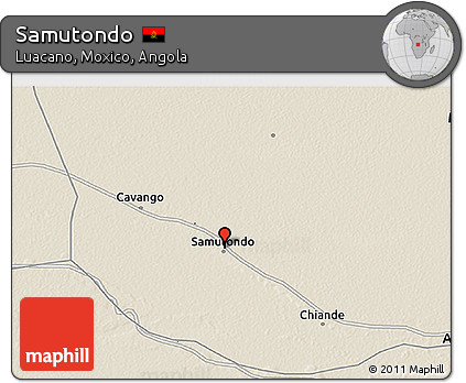 Shaded Relief 3D Map of Samutondo