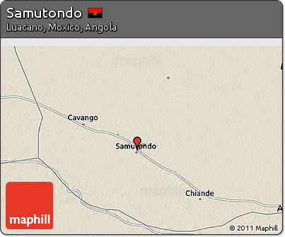 Shaded Relief 3D Map of Samutondo