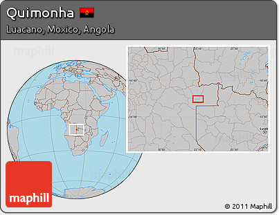 Gray Location Map of Quimonha