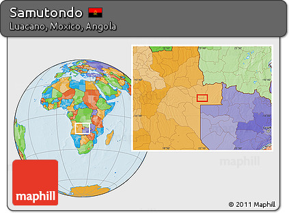 Political Location Map of Samutondo
