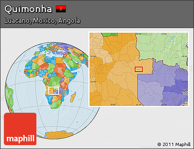 Political Location Map of Quimonha