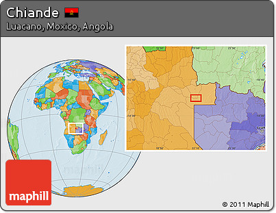 Political Location Map of Chiande