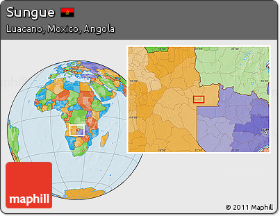 Political Location Map of Sungue