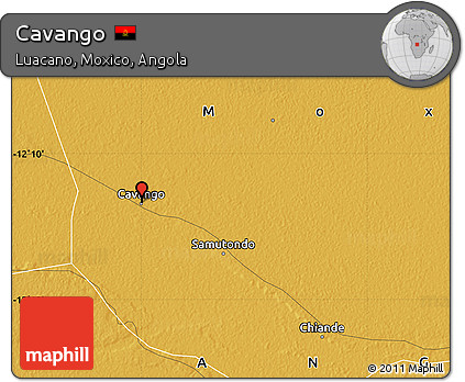 Physical Map of Cavango
