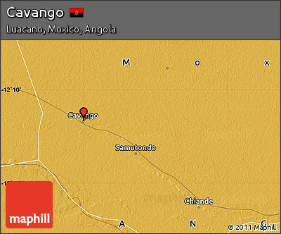 Physical Map of Cavango