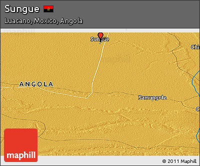 Physical Panoramic Map of Sungue