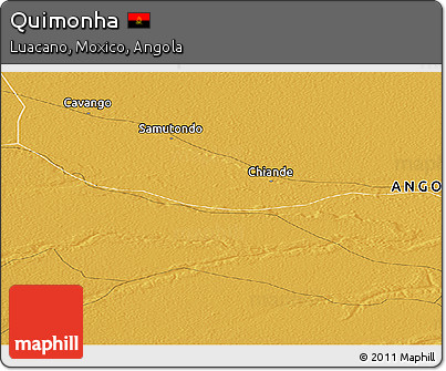 Physical Panoramic Map of Quimonha
