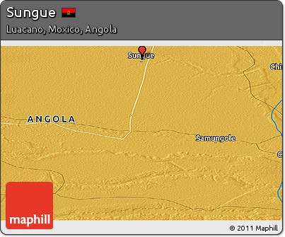 Physical Panoramic Map of Sungue