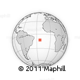Outline Map of the Area around 12° 22' 13" S, 22° 52' 30" W, rectangular outline