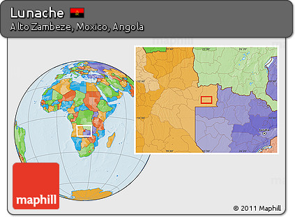 Political Location Map of Lunache