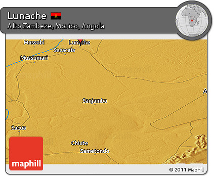 Physical Panoramic Map of Lunache